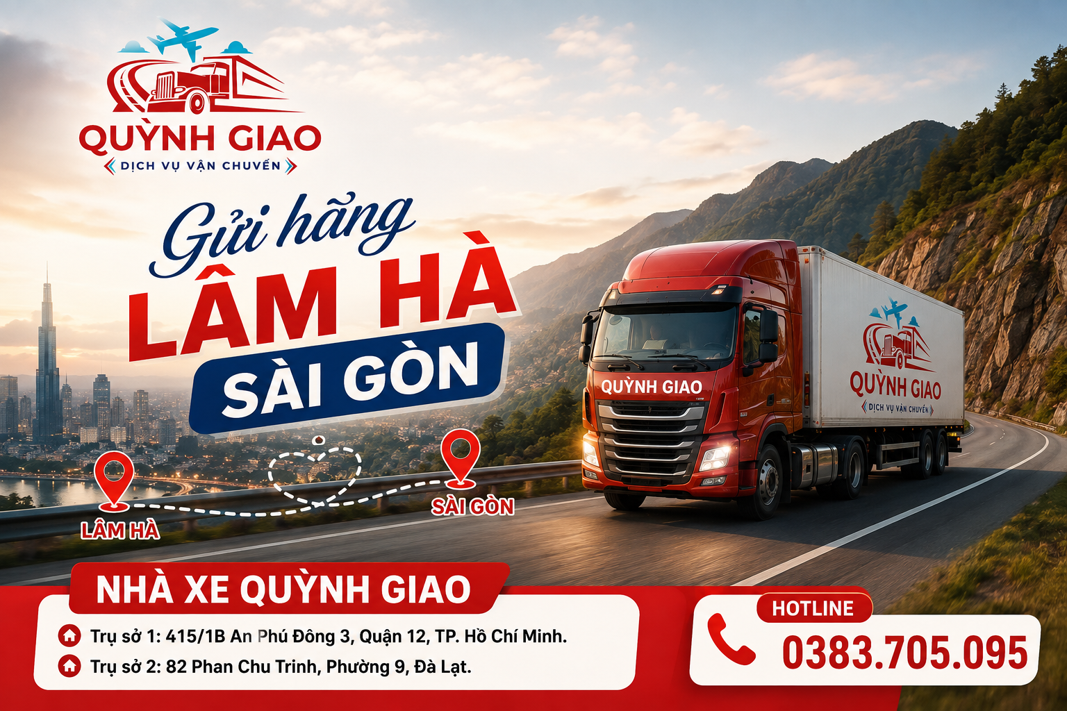 Gửi hàng Lâm Hà Sài Gòn